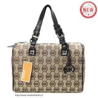 michael kors logo monogram groot beige boekentassen Tilburg Shop 5zdkm958